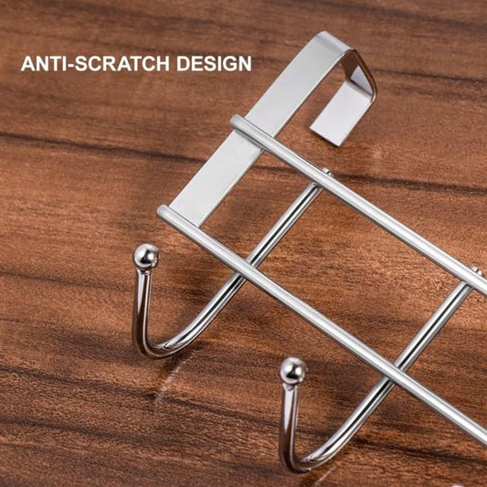 Door Coat Rack with 5 Hooks - Coat Rack on the Door - Clothes Rack - Towel Holder on the Door - For Clothes, V1188-NK-BOL-350