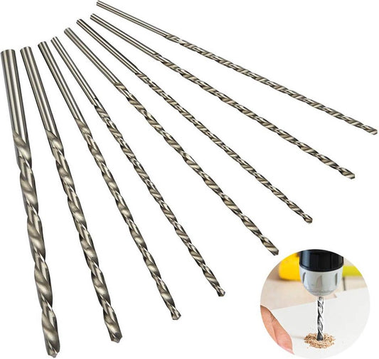 8 pieces twist drills HSS long wood twist drill set - diameters 4 mm 42 mm 45 mm 5 mm 52 mm 6 mm 8 mm 10 mm V1188-NK-BOL-355