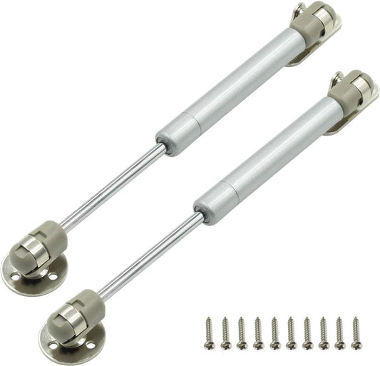 2 pieces - Gas spring for flap - Softclose Door fitting - 100N - steel - Telescopic cabinet door gas spring - V1188-NK-BOL-363