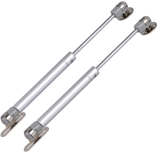 2 pieces - Gas Spring - Softclose Door Fitting - 120N - Zinc Alloy - Silver - Telescopic Cabinet Door Gas V1188-NK-BOL-364