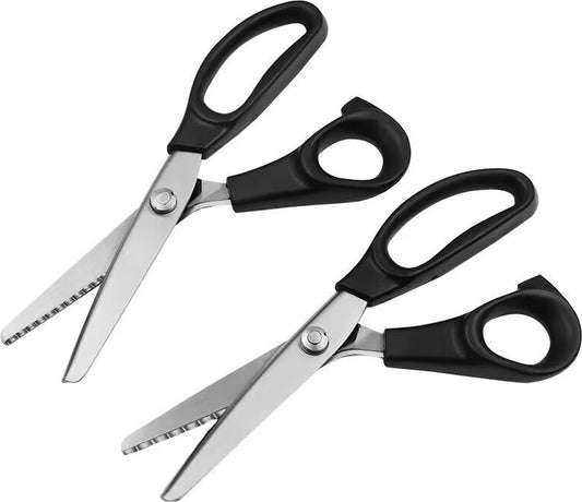 2 pieces - Pinking shears for fabric - Fabric scissors - Textile scissors - Fabric scissors - Dressmaking V1188-NK-BOL-37