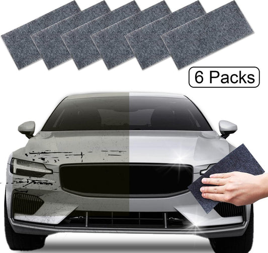 6 Pieces - Car Paint Scratch Remover Scratch Repair Cloth - Nano Scratch Cloth Clean Tool Repair Polishing V1188-NK-BOL-372