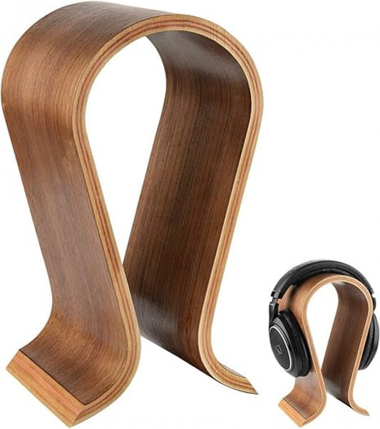 Headset Stand - Headphone Stand - Headphone Holder - Headphone Hook - Headphone Hanger - Wooden - V1188-NK-BOL-383