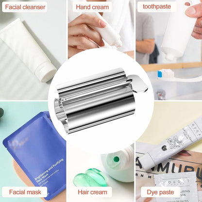 Stainless steel tube squeezer - Tube squeezer for toothpaste and cosmetics - 2 pieces V1188-NK-BOL-39