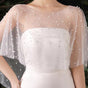 Poncho - Cape - Stole - Shawl - Artificial Pearl Capelet - Chiffon - Wedding - Party - Bride - Gala - Evening V1188-NK-BOL-412