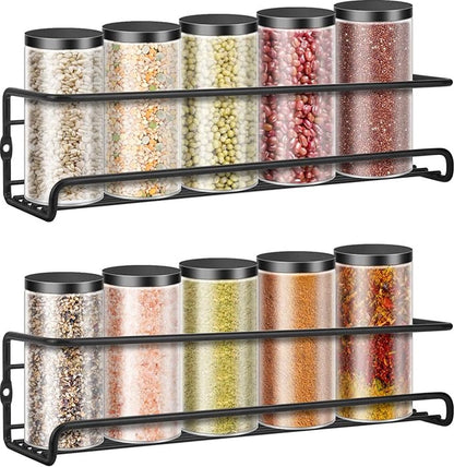 2 pieces - Wall spice rack - hanging - Wall rack - kitchen spice rack - hanging organizer - spice rack for V1188-NK-BOL-424