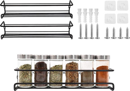 2 pieces - Wall spice rack - hanging - Wall rack - kitchen spice rack - hanging organizer - spice rack for V1188-NK-BOL-424