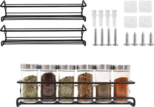 2 pieces - Wall spice rack - hanging - Wall rack - kitchen spice rack - hanging organizer - spice rack for V1188-NK-BOL-424