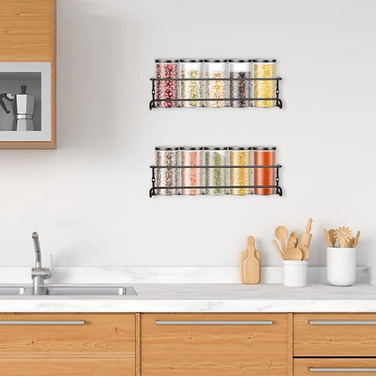 2 pieces - Wall spice rack - hanging - Wall rack - kitchen spice rack - hanging organizer - spice rack for V1188-NK-BOL-424
