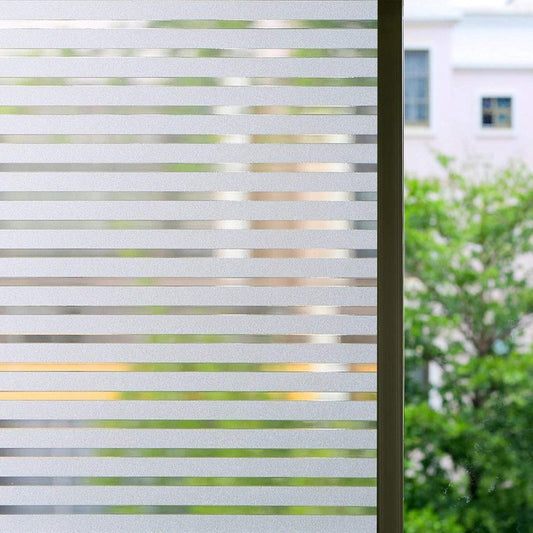 Window film - Easy installation - Glue-free adhesive film for windows and bathrooms - Static - 45cm*4M - 1/2 V1188-NK-BOL-426