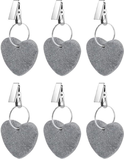Table Weights - 6 pieces - Heavy Tablecloth Weights - Marble - Tablecloth Weights - Gray V1188-NK-BOL-430