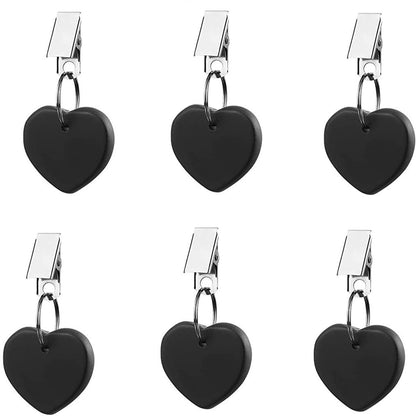 Table Weights - 6 pieces - Heavy Tablecloth Weights - Marble - Tablecloth Weights - Black V1188-NK-BOL-431
