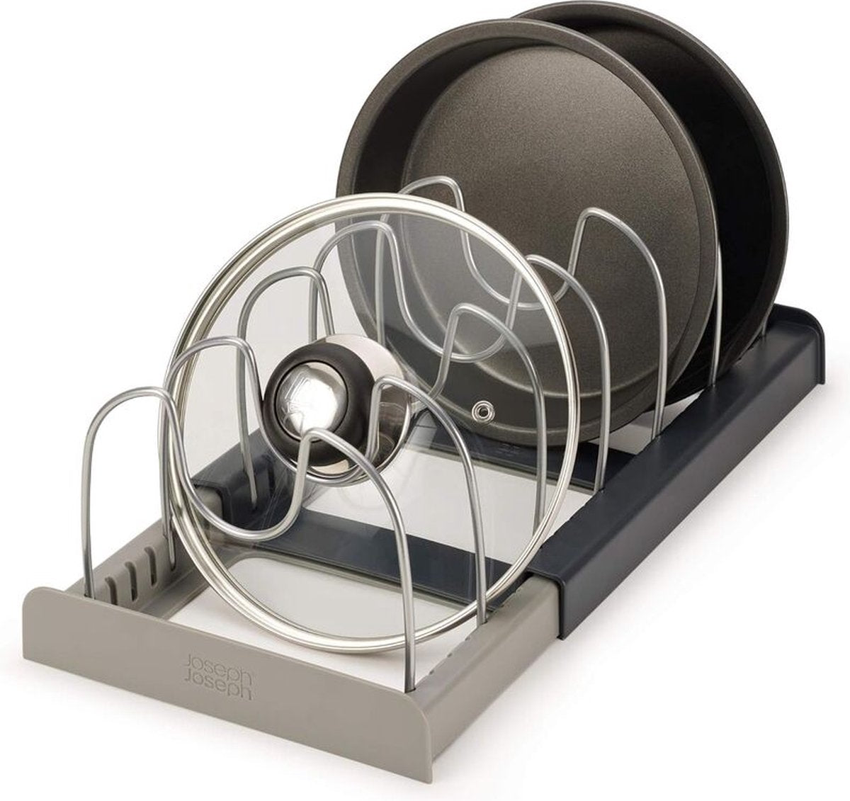 Adjustable Pot Rack - Storage Rack for 7 Pots and Pans - Kitchen Cabinet Organizer Standing - HIP+304 V1188-NK-BOL-434