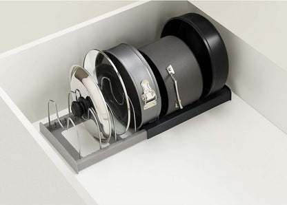 Adjustable Pot Rack - Storage Rack for 7 Pots and Pans - Kitchen Cabinet Organizer Standing - HIP+304 V1188-NK-BOL-434