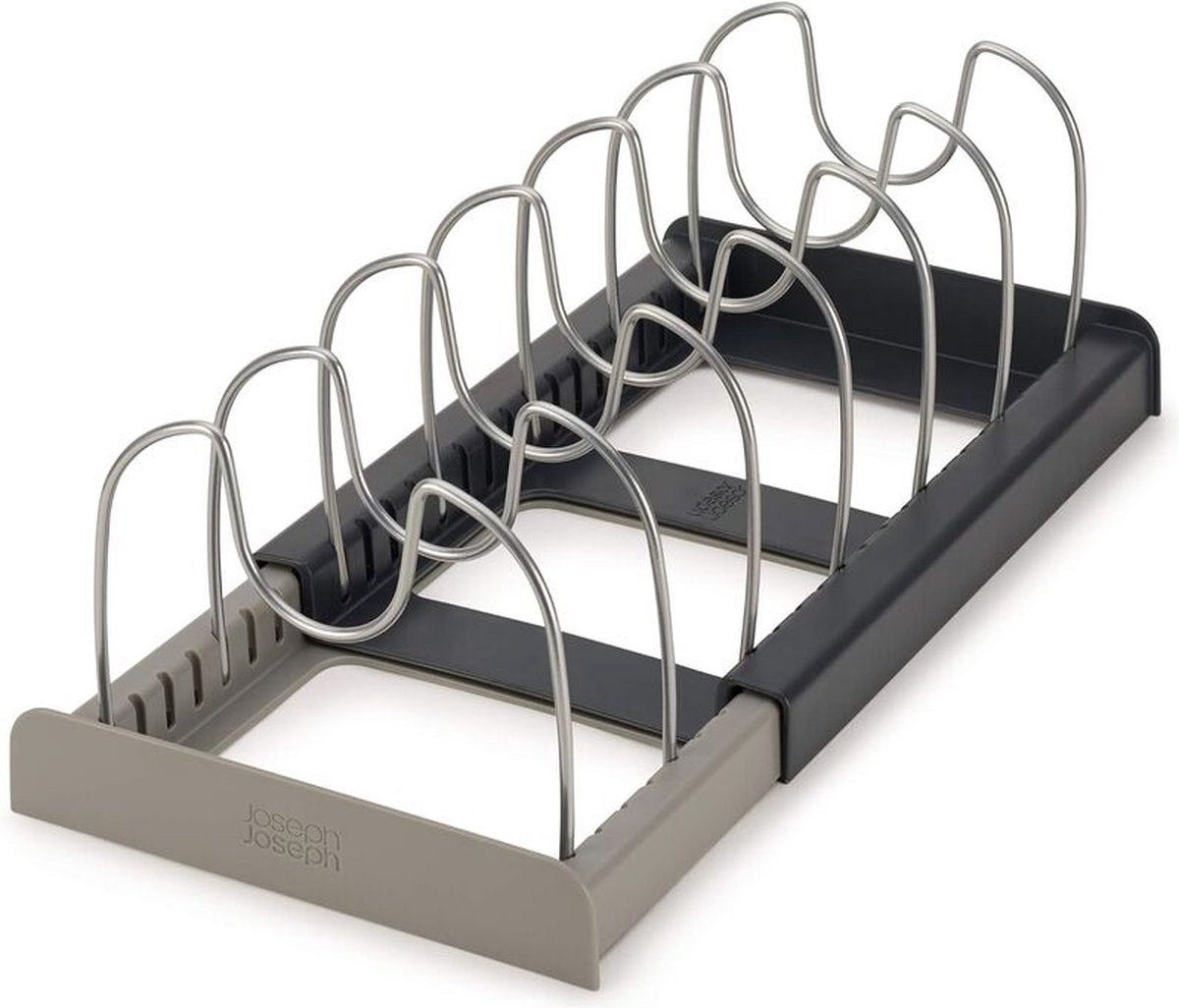Adjustable Pot Rack - Storage Rack for 7 Pots and Pans - Kitchen Cabinet Organizer Standing - HIP+304 V1188-NK-BOL-434