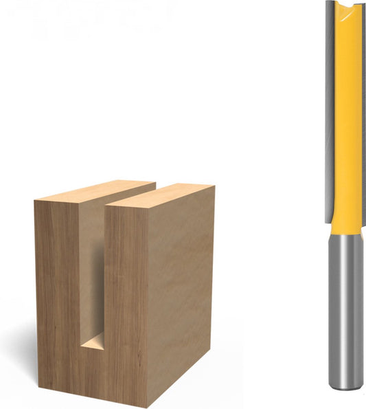 Groove cutter - Wood Groove Cutter Long Version - Shaft 8mm - 8*50mm - yellow - metal V1188-NK-BOL-435
