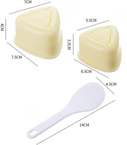 2-Piece Set - Onigiri Mold - Onigiri Mould - Onigiri Shape - Triangular Rice Ball Mold - PP - 7*7.5*4 CM - V1188-NK-BOL-441