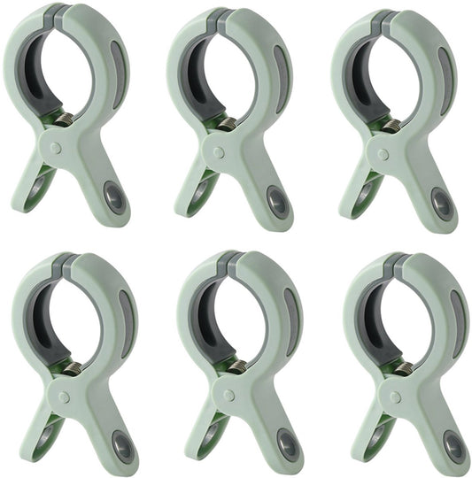 6 Pieces Beach Towel Clips - Plastic Quilt Clips - Clothes Pegs - Large Clothes Peg Towel Pegs - Windproof - V1188-NK-BOL-442