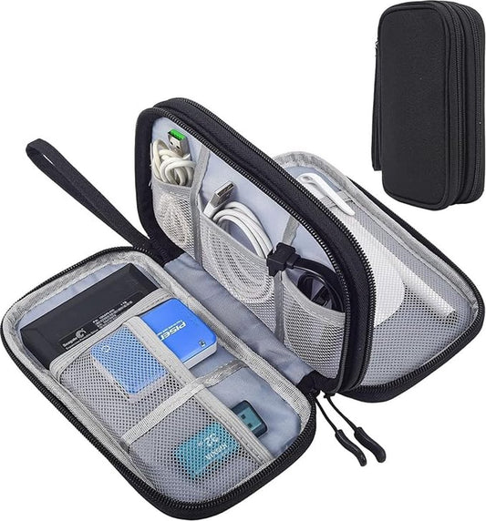 Bag Organizer - Electronics & Accessories Organizer Bag - Cable Organizer Bag - Storage Bag for Cables, V1188-NK-BOL-449
