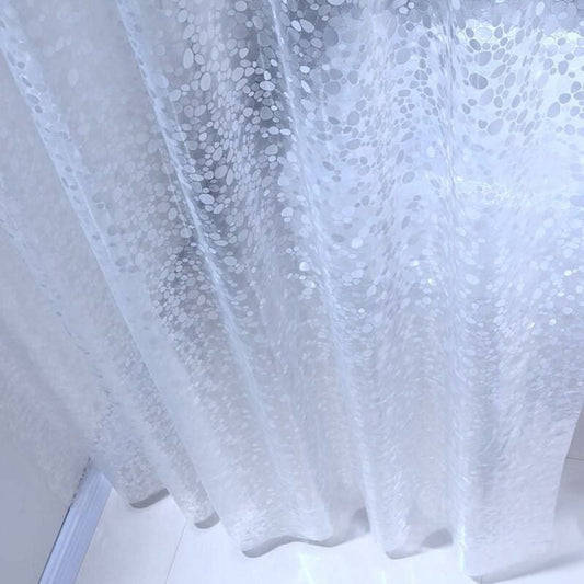 Shower curtains - 120x200cm - crystal stone pattern - PEVA - transparent shower curtain - with hooks - shower V1188-NK-BOL-455