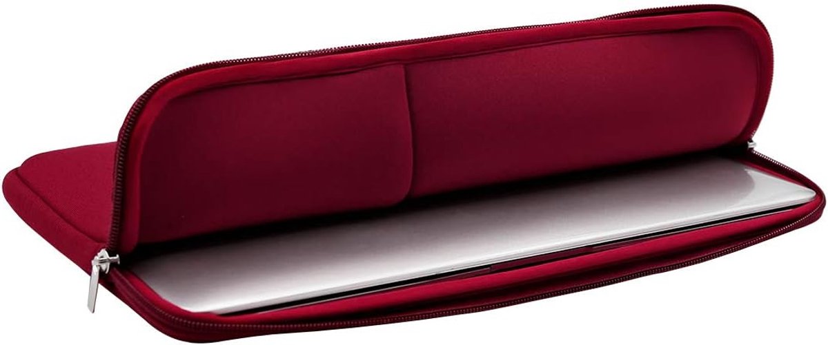 Laptop sleeve - 13 inch - 2-piece - Laptop bag - Suitable for 13 inch laptop - with extra case - Red V1188-NK-BOL-46