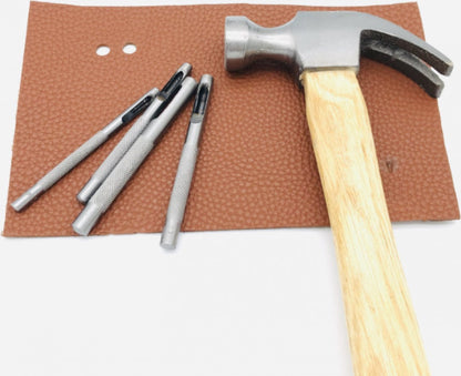 5 Pieces - Belt Punch Pliers - 5 Sizes - Punch Pliers - Leatherworking Tools - Eyelet Pliers - Silver - Steel V1188-NK-BOL-460