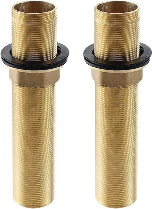 Extension Threaded Pipe - 2 Pieces - M32 x 150mm - Threaded Fasteners - Threaded Connecting Rod - Gold - V1188-NK-BOL-465
