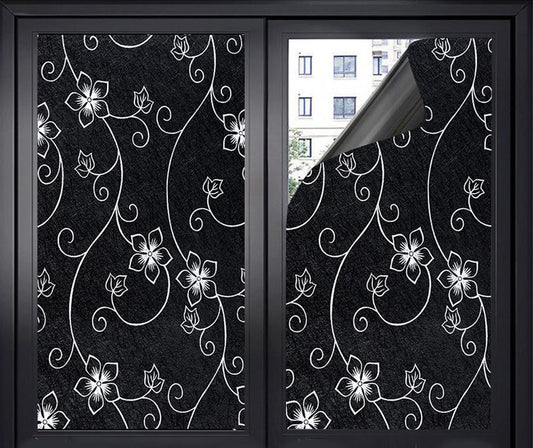 Window Film - Blackout Window Film - Blackout Window Film - Sun Protection - Anti-glare - Adhesive Window V1188-NK-BOL-471