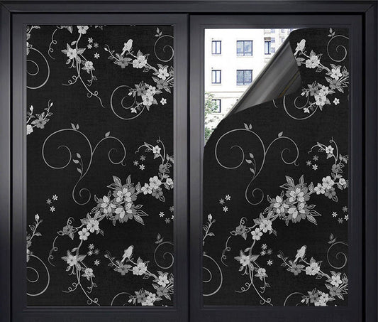 Window film - Blackout window film - Blackout window film - Sun protection - Anti-glare - Adhesive window V1188-NK-BOL-473