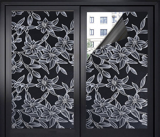 Window Film - Blackout Window Film - Blackout Window Film - Sun Protection - Anti-glare - Adhesive Window V1188-NK-BOL-475