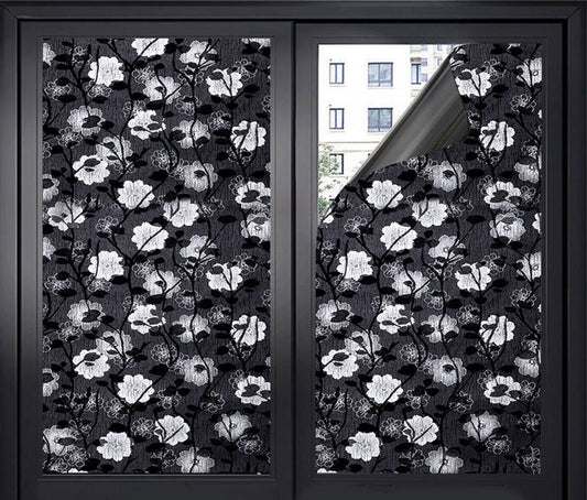 Window Film - Blackout Window Film - Blackout Window Film - Sun Protection - Anti-glare - Adhesive Window V1188-NK-BOL-477