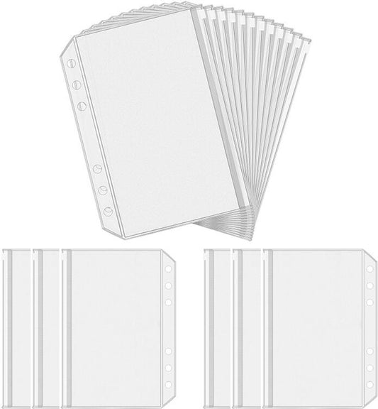 Folder - 18 Pieces - A5 Zip Bags - PVC - Waterproof - Folder Binders for 6-Ring Folders - Folder Binders - V1188-NK-BOL-483