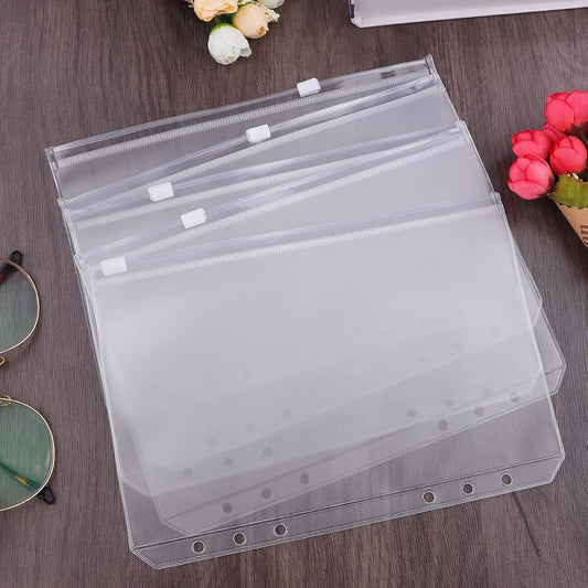 Folder - 18 Pieces - A5 Zip Bags - PVC - Waterproof - Folder Binders for 6-Ring Folders - Folder Binders - V1188-NK-BOL-483