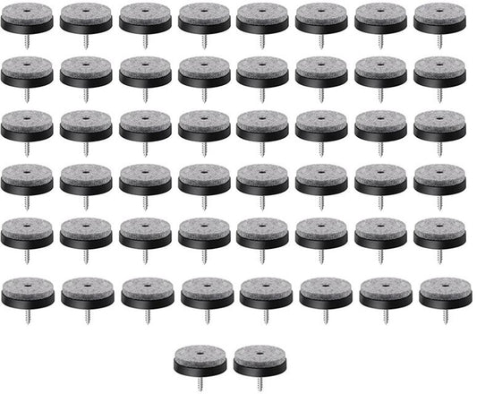Felt Pads with Screw - Pack of 50 - Floor Protectors - Felt - Furniture Protectors - Anti-Scratch Furniture V1188-NK-BOL-488