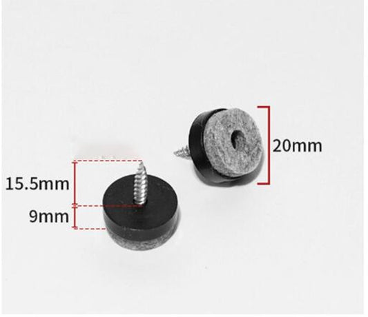 Felt Pads with Screw - Pack of 50 - Floor Protectors - Felt - Furniture Protectors - Anti-Scratch Furniture V1188-NK-BOL-488