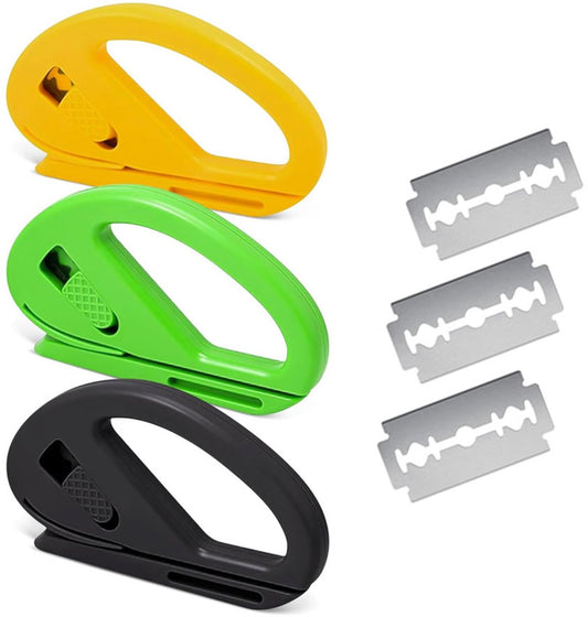3 Pieces Mini Gift Wrap Cutter - Art Knives - Paper Cutting - Gift Cutter - Gift Wrap Helper Roll Cutter V1188-NK-BOL-498
