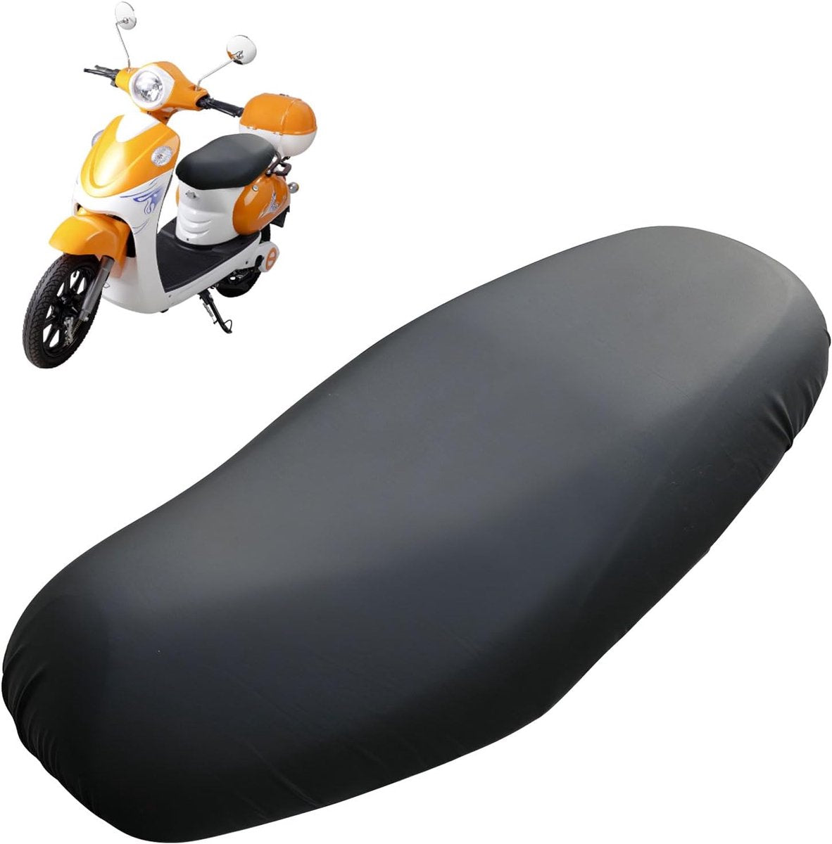 Seat cover for electric vehicles and motorcycles - Waterproof - Scratch-resistant - PU - 60*80 cm - Black V1188-NK-BOL-50