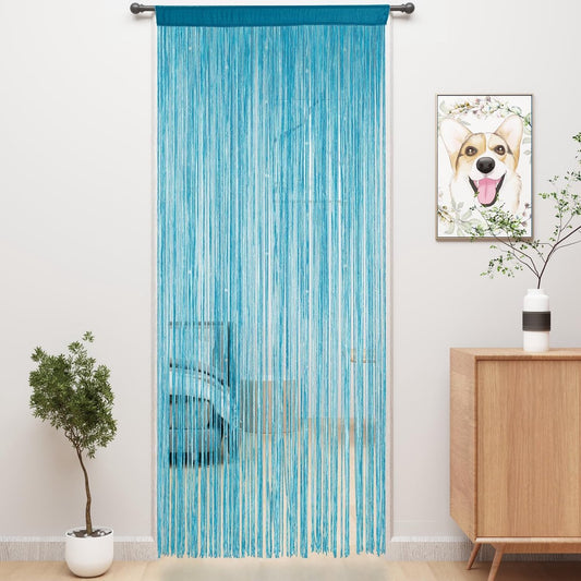 Door curtain - Fly curtain - Door screen - Glitter mosquito net - Anti-fly door curtain - 100 x 200 cm - With V1188-NK-BOL-501