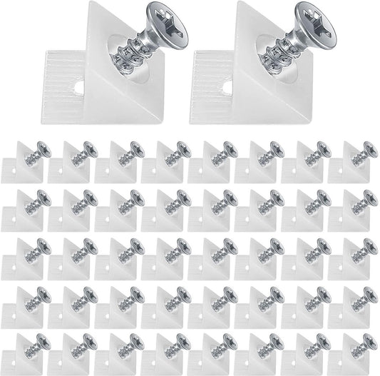 120 Pieces - Wedges - Screw Fastener - Cabinet Installation Kit - Drawer Back Supports - Drawer Repair Kit V1188-NK-BOL-506