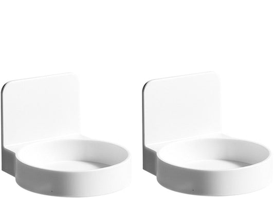 Cup holder - 2 pieces - Cup holder Bathroom - Wall mounted - Self-adhesive - Bathroom shelf - Bathroom rack - V1188-NK-BOL-511