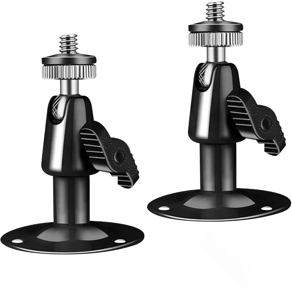 Metal Camera Bracket - 2 pieces - 360 degrees adjustable - Wall mounting - For security cameras - Indoor and V1188-NK-BOL-524