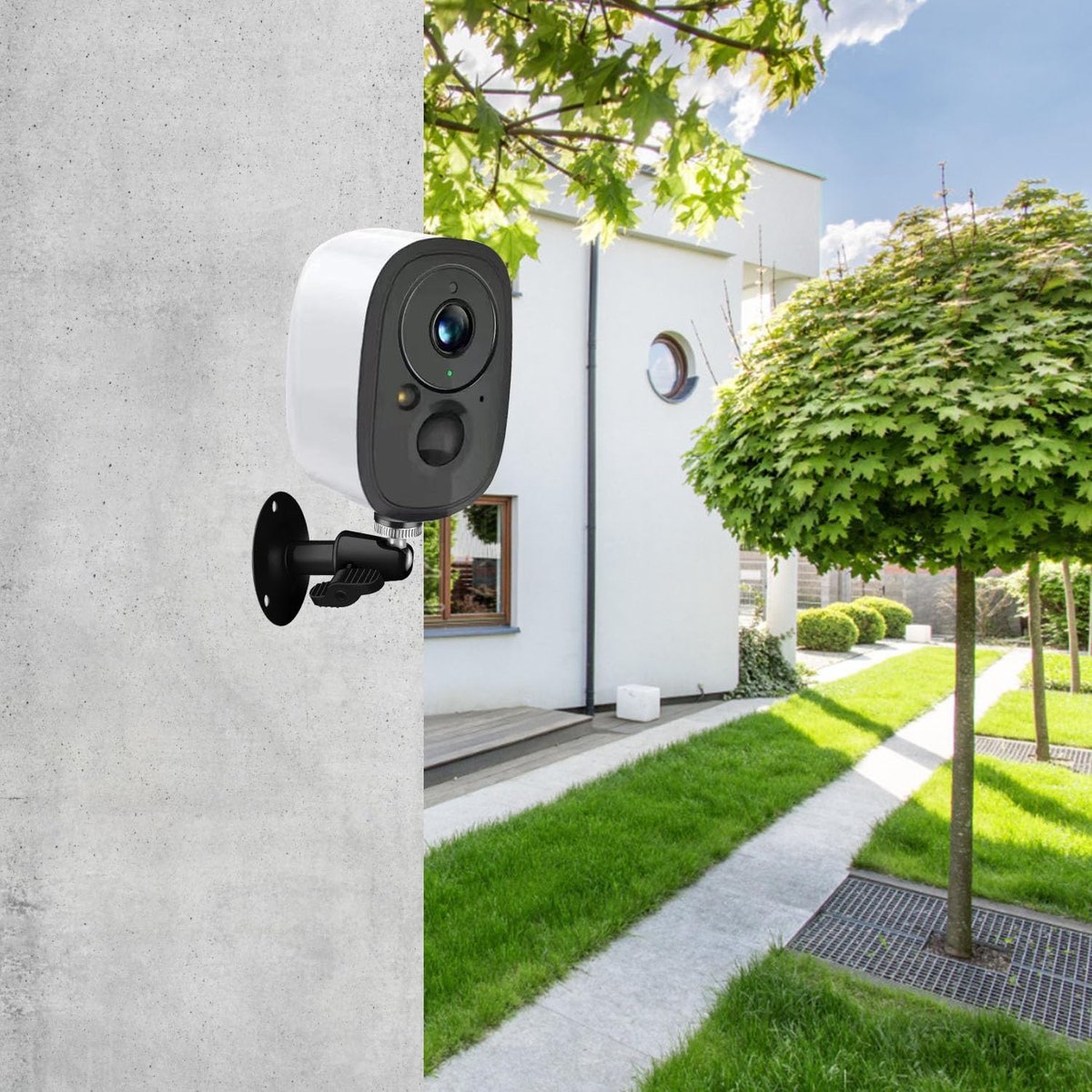 Metal Camera Bracket - 2 pieces - 360 degrees adjustable - Wall mounting - For security cameras - Indoor and V1188-NK-BOL-524
