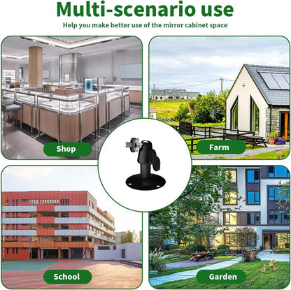 Metal Camera Bracket - 2 pieces - 360 degrees adjustable - Wall mounting - For security cameras - Indoor and V1188-NK-BOL-524