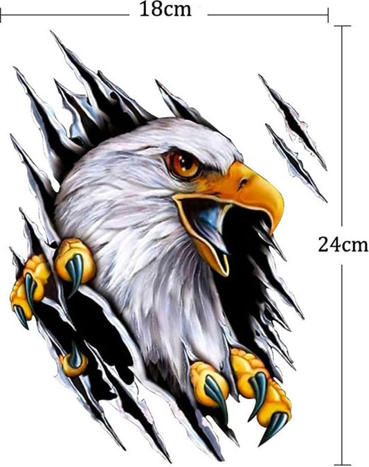 Car sticker - Eagle sticker - 2 pieces - 18*24 cm - Sports car stickers - UV and waterproof - adhesive V1188-NK-BOL-525