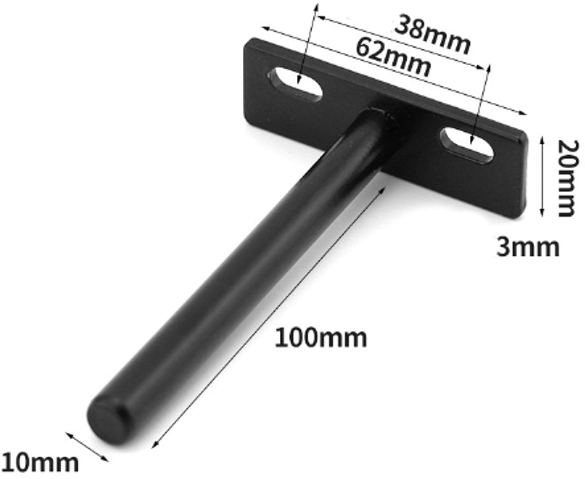 pieces - shelf brackets - 4 inch - shelf bracket - floating shelf support - brackets - floating shelf V1188-NK-BOL-526