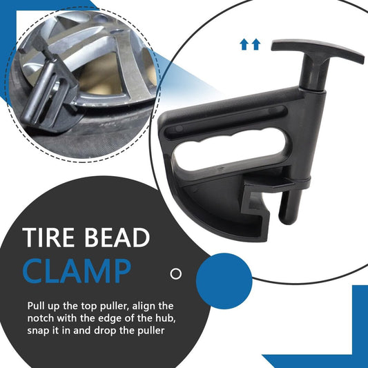 2 pieces - Tire heel clamp - Tire changer - tire pusher - Bead clamp - tire clamp - plastic - black - V1188-NK-BOL-536