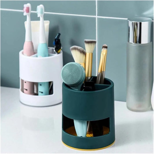 Toothbrush Holder - Bathroom Storage Box - Plastic - Electric Toothbrush Holder - Toothbrush Organizer - 4 V1188-NK-BOL-542