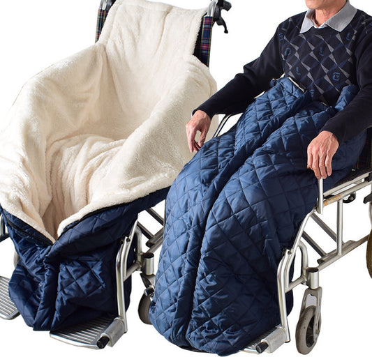 Wheelchair Blanket - Footmuff - Wind and Waterproof - Unisex - Cashmere Lined - Wheelchair Footmuff Adults - V1188-NK-BOL-545