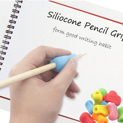 6-Pencil Grip - Soft Grip - Pencil Grips - Children/Adults - Silicone - Ergonomic Posture Correction Writing V1188-NK-BOL-556