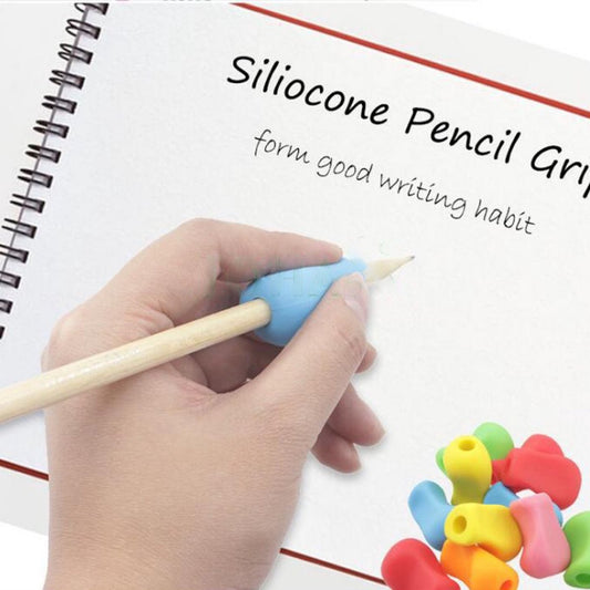 6-Pencil Grip - Soft Grip - Pencil Grips - Children/Adults - Silicone - Ergonomic Posture Correction Writing V1188-NK-BOL-556